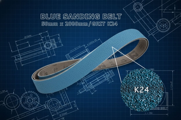 Schleifbänder 50x2000 mm Edelstahl Korn 24 INOX